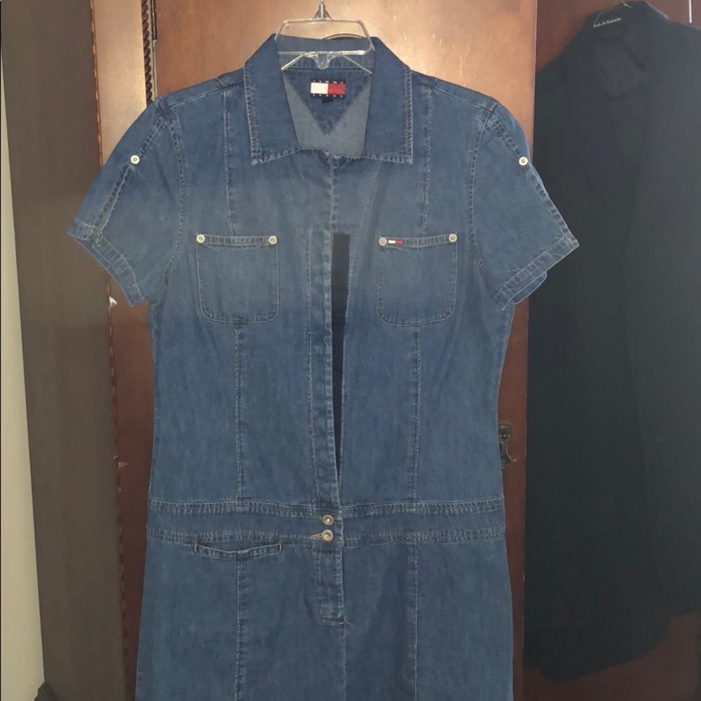 Girls Large Tommy Jeans jean dress size L (14)